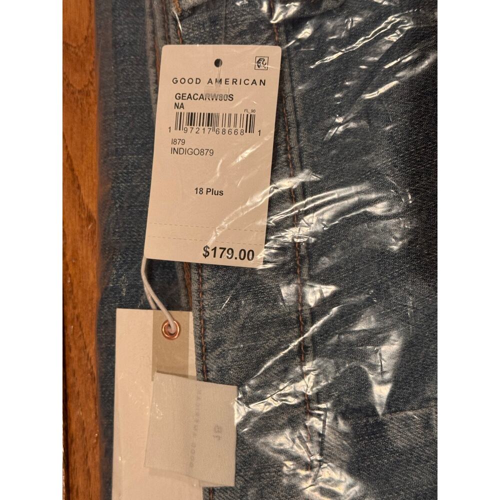 Good American Good Standard Ease Carpenter Jeans – Plus Size 18– NWT - Picture 9 of 9